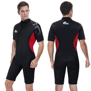 Natyfly Men's Neoprene Shorty Thermal Wetsuit/Dive Suit Sz 3X